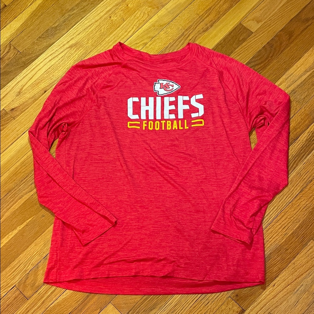 NFL Kansas City Chiefs Red Long Sleeve Lightweight Shirt Football